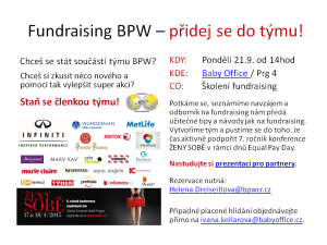 Fundraising BPW - přidej se do týmu! @ Baby Office | Prague | Hlavní město Praha | Czech Republic