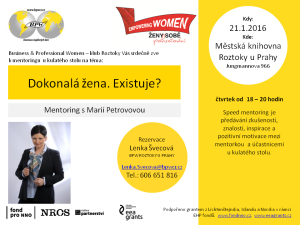 Mentoring s Marií Petrovovou, Roztoky u Prahy  @ Městská knihovna, Jungmannova 966, Roztoky 252 63