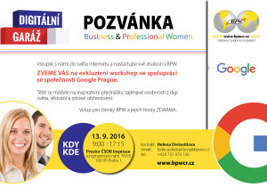 Digitální garáž pro ženy s Googlem a BPW @ Prostor ČSOB Inspirace  | Prague | Prague | Czech Republic