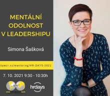 Simona Šašková: Mentální odolnost v leadershipu