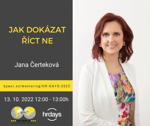Jana Čerteková: Jak dokázat říct NE