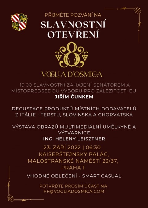 23.9.2022 Slavnostní otevření VOGLIA D’OSMICA – BPWCR