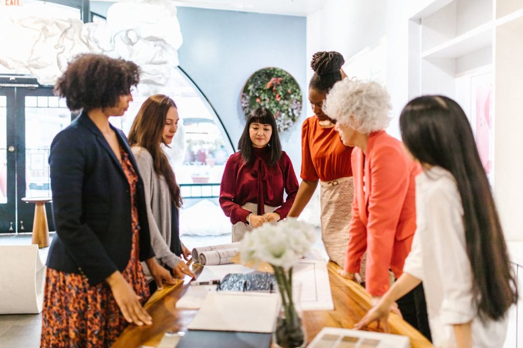 Group of Woman Having an Office Meeting